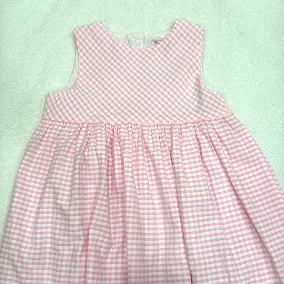 Confiture - Girl’s Duck Pinafore Dress - Pink Gingham - Size: 5Y - Picture 3 of 5